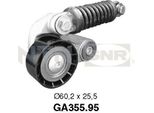 Snr GA355.95 - Puleggia Tenditore Oe M852898, Cinghia A V Per Espace Iii (Je), Laguna I, Megane I, Megane Scenic, Scenic I, S40 I (644), V40 (645)