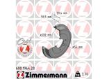 Zimmermann 600.1964.20 - Tamburo Del Freno Per Arosa (6H), Cordoba (6K), Ibiza (6K), Mii (KE1, KF1), Citigo (NF1), Polo (6N), Polo (6V), Lupo (6E1, 6X1), Up