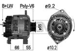 Era 209139A - Alternatore Oe 77 00 106 500 Per Laguna I, Megane I, Megane Scenic, Scenic I, Espace Iii (Je), S40 I (644), V40 (645)