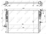 Nrf 53965 - Oe 214100014R Radiatore, Raffreddamento Motore Per Grand Scenic Iii (Jz), Megane Cc, Megane Iii, Scenic Iii