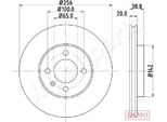 Japanparts DI-0935C - Oe 321615301D Bremsscheibe, Vorderachse FüR Cordoba (6K), Ibiza (6K), Inca (6K), Toledo I (1L2), Arosa (6H), Golf Cabriolet (1E), Caddy Ii (9K), Golf Iii (1H), Corrado (53I), Lupo (6E1, 6X1), Passat (35I), Polo (6N), Polo (6V), Vento (1H)