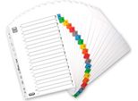 Elba Cartelle In Mylar, A-Z, Senza "St""/""Sch"", 20 Pezzi"