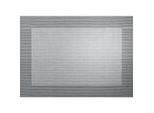 Asa Tischset, Silver Black Metallic Pvc Placemats
