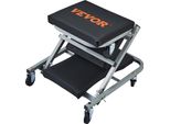 Vevor 2 In 1 Sgabello Per Autofficina, Sgabello Di Montaggio Sgabello Per Officina 915 X 415 X 128 Mm Sedile A Rotelle Di Montaggio, Acciaio + Vinile Ruote Girevoli A 360° Sedile Pieghevole Fino A 136 Kg Di Portata Sgabello A Rotelle