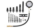 Misuratore Di Compressione - Tester Con Manometro 80 Mm - 0-1000 Psi E 0-70 Bar - Misuratore Di Compressione Incl. Adattatore 4X