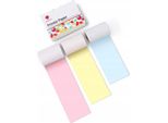Carta Colore Ricarica 3X Rotolo 53Mm Per Phomemo T02 M02 Pro M03 M04S / Q22-RMYPB