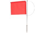 Bandiera Indicatore Del Vento Monotipo Marino Albero In Acciaio Inox Rosso Barca Per Barca A Vela Yacht 185X135 Mm / 7,28 X 5,31 In
