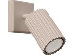 Lampada Da Parete Karbon 20 Taupe 1Xgu10 10W Alluminio 16X16X8Cm Sollux Lighting