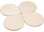 Lettino Da Taglio Per Fiori Di Servizio Set Di 4 Pezzi Faggio 23,5 X 20 Cm