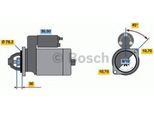 Bosch 0 986 018 070 Motorino Di Avviamento 1,7Kw 12V