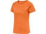 Hummel Donna Core Running T-Shirt S/S, Orange Tiger, S, Damen