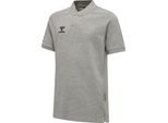 Hummel Hmlmove Grid Polo Kids - Grigio Melange - 128