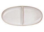 Asa Aperitifteller 2-Geteilt, Oval, Sand 20 X 10 Cm, H. 2,2 Cm 27122107 /Abverkauf Nur Solange Vorrat Reicht