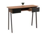 Konsolentisch MCW-O40, Telefontisch Flur-/Beistelltisch, Ablage Schublade Mdf Melamin Metall 88X110X40Cm ~ Natur
