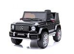 Mercedes G63 SUV JEEP Geländewagen Kinderfahrzeug Elektrofahrzeug Schwarz lackiert