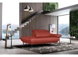 Ottomane Egoitaliano "Anais, Erstklassiges Designsofa, Breite 179 Cm, FußFarbe Schattengrau", Rot (Marsala), Sofas, B/H/T: 179Cm X 74Cm X 106Cm, Leder Bull, Ottomane Links, Armlehne Rechts, Leder -Artikel Bull – Kat. B: Der Artikel Bull Ist Ein Geschliffenes, Pigmentiertes Und Behandeltes Rindsleder Mit Einer Dicke Von 1, 3-1, 5 Mm. Dieses Leder Zeigt Eine Ziemlich Weiche Hand Mit Einem Halb Undur