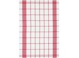 Geschirrtuch STUCO karo, rot (rot, weiß), B:50cm L:70cm, 100% Baumwolle, Geschirrtücher, Geschirrtuch