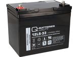 Q-Batteries 12LS-33 / 12V - 35Ah Batteria Al Piombo Acido Di Tipo Standard Agm - Tipo 10 Anni