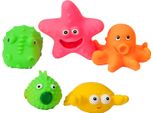 Hencz Toys Animali Marini In Gomma Per L'acqua - Confezione Da 5 Pezzi