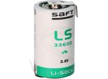 Saft LS33600 ER-D Mono Litio Cloruro Di Tionile 3,6V, 17.000 Mah Z Etichetta A Saldare