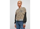 Urban Classics Donna Aop Giacca Felpata College Oversize Unionbeigeleo/Nero - Xl