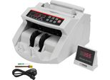 Vevor FJ0288 Contamonete Bianco Con Autenticazione Conta Banconote 1000 Pezzi/Min Con Sistemi Uv E Mg Conta Banconote Con Schermo Led