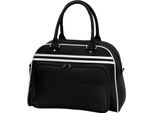 Bagbase - Borsa Da Bowling, Retrò PC6174 (Taglia Unica) (Nero/Bianco)