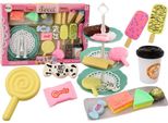 Set Pasticceria Café Figure Di Dolci Torta Al Caffè 25 Pz.