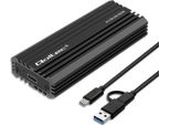 Qoltec Enclosure For Drive M.2 Sata, Nvme, Usb C, 2TB
