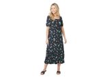 Dorothy Perkins - Vestito Midi Con Scollo Quadrato Per Donna DP4851 (38 It) (Nero/Blu)