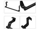 Camerazar Nero Appendini 2Pcs Per Cucina Armadio Porta Bagno Porta Asciugamano