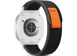 Tech-Protect Watch Strap Nylon Stripe Samsung Galaxy Watch8/8 Classic 40/44/46Mm, Black/Orange