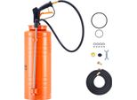 Succebuy Spruzzatore Industriale A Pressione, Spruzzatore In Acciaio Inox Da 13,2 Litri, Robusto Spruzzatore A Pompa Con Impugnatura Ergonomica A Pistola, Tubo Flessibile E 2 Ugelli In Ottone, Adatto Per Lavori Di Costruzione E Manutenzione Del Giardino