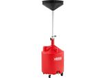 Vevor Carrello Raccogli Olio 68 L, Carrello Raccogli Olio Con Imbuto Regolabile In Altezza, Contenitore Per La Raccolta Dell'olio Con Ruote, Raccoglitore Di Olio Per Il Trasferimento Di Carburante Liquido Per Autofficine, Garage, Rosso