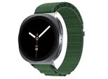 Cinturino In Nylon Alpine Imoshion Per Samsung Galaxy Watch 8 (40/44 Mm) / Classic (46 Mm) - Verde Scuro