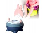 Vasino Da Letto Per Bambini Coniglietto Rosa - Vasino Antiscivolo Con Inserto E Schienale