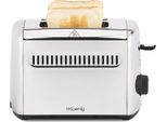 H.Koenig TOS9 Tostapane In Acciaio Inox 2 Fette 950 Watt