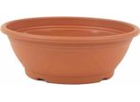 Siena Garden 165-001MP Ciotola Ø50X18 Cm, Terracotta Ciotola Rotonda In Plastica Con Fori Sul Fondo, Terracotta
