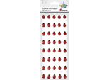 Coccinelle Cristalli Autoadesivi 50 Pezzi Rosso Titanio