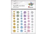 Cristalli Autoadesivi Fiori Colorati 48Pz Titanio