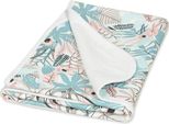 Babymatex Coperta Reversibile In Cotone 75X100 Koala Giungla Bianco Turchese Maglia Ines Baby Blanket