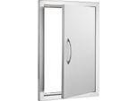 Succebuy Porta Di Accesso Al Barbecue, 457 X 610 Mm, Porta Singola Per Cucina Esterna. Montata Ad Incasso In Acciaio Inox. Montaggio Verticale A Parete Con Maniglia Per Isola Barbecue E Stazione Barbecue