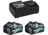 Hikoki Battery Starter Set UC18YSL3WHZ Multi Volt 18 36V Booster Pack Batterie Per Utensili Incl. Caricatore