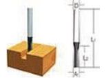 Fresa Per Scanalatura D-09260 D.8Mm L.50Mm Gambo-D.6Mm Fresa A Doppia Scanalatura