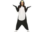 Animale Divertente Kigurumi Pinguino Carnevale Tuta Cappuccio Costume Adulto, Taglia: 38 - 40 (M) Colore: Bianco