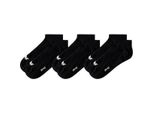 Erima Formazione 3-Pack Calzini Sportivi Uomo Bambini Nero Bianco Taglia 35-38