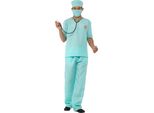 Costume Da Chirurgo Op Medico Azzurro - M