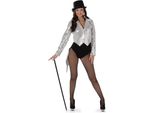 Costume Charleston Da Donna Argento - S