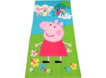 Asciugamano Per Bambini Peppa Pig Asciugamano Da Bagno Asciugamano Da Sauna Peppa Wutz Ready For My Holyday 70 X 140 Cm 100% Cotone