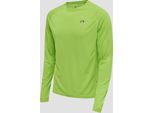 Hummel Uomo Core Running T-Shirt L/S, Green Flash, S, Uomo